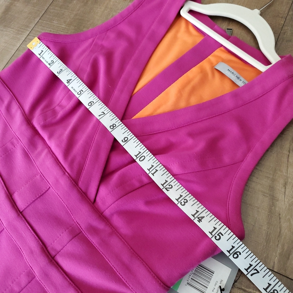 Andrew Marc New York Sleeveless Banded Waist Dress size 8 - Picture 8 of 15